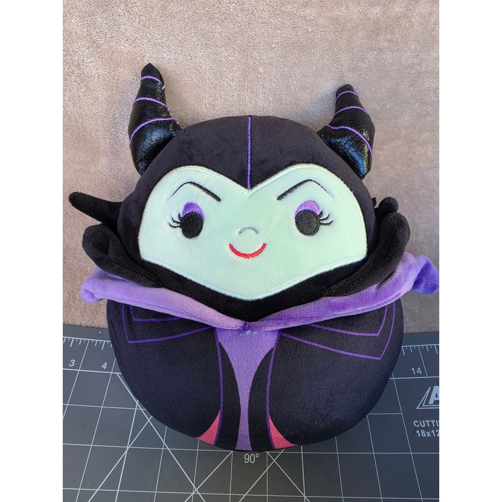 Disney Maleficent Squishmallow 8 Inch Black Purple Villain Plush Kellytoy
